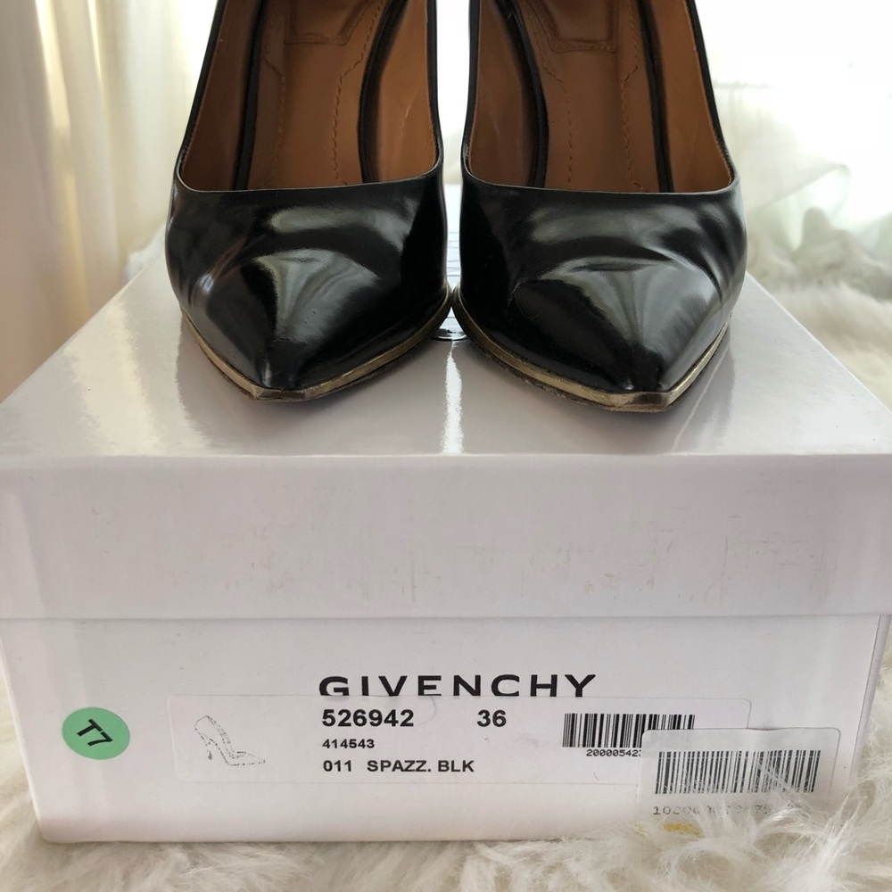 Givenchy black pumps heels with gold accents 6 36